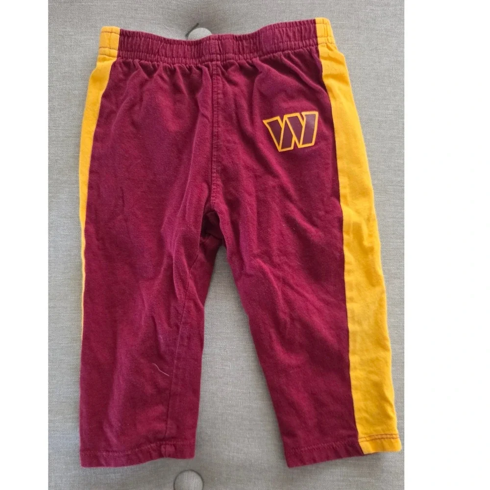 NFL Washington Commanders Baby Bodysuit Pants Set Burgundy Gold 6/9M unisex